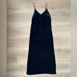 H&M Navy Velvet strappy Dress